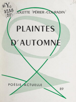 cover image of Plaintes d'automne